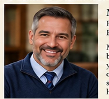 AI-generated sample portrait of Daniel Carter